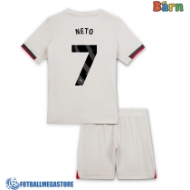 Fotballdrakt Barn Chelsea Pedro Neto #7 Bortedraktsett 2025-26 Kortermet (+ Korte bukser)